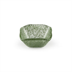 Turgla Fusion Glass 2.25" x 2.25" x h:1.5" 2 oz. Square Green Glass Ramekin