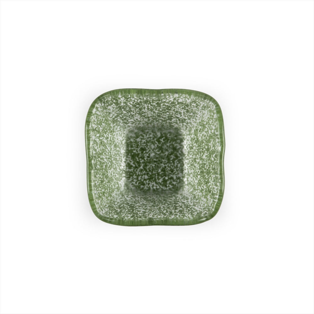 Turgla Fusion Glass 2.25" x 2.25" x h:1.5" 2 oz. Square Green Glass Ramekin