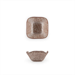 Turgla Fusion Glass 2.25" x 2.25" x h:1.5" 2 oz. Square Pink Purple Glass Ramekin