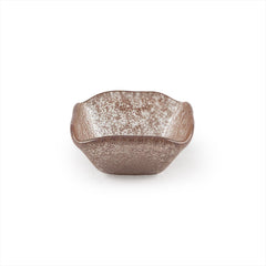 Turgla Fusion Glass 2.25" x 2.25" x h:1.5" 2 oz. Square Pink Purple Glass Ramekin