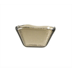 Turgla Fusion Glass 2.25" x 2.25" x h:1.5" 2 oz. Square Transparent Brown Glass Ramekin