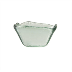 Turgla Fusion Glass 2.25" x 2.25" x h:1.5" 2 oz. Square Transparent Green Glass Ramekin