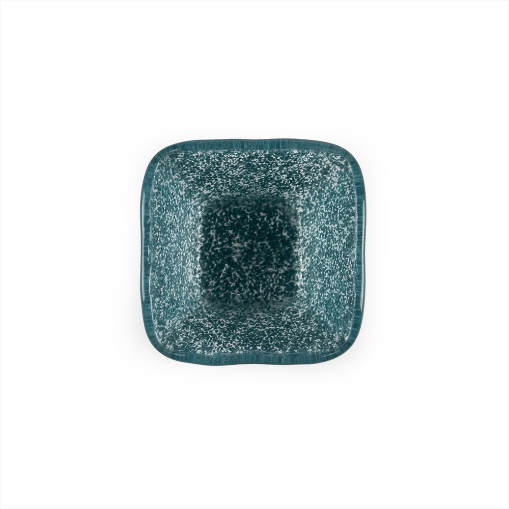 Turgla Fusion Glass 2.25" x 2.25" x h:1.5" 2 oz. Square Blue Glass Ramekin