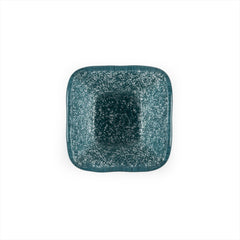 Turgla Fusion Glass 2.25" x 2.25" x h:1.5" 2 oz. Square Blue Glass Ramekin