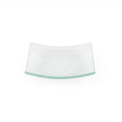 Turgla Fusion Glass 5.75" x 5.75" Square Clear Glass Plate
