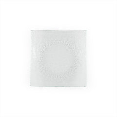 Turgla Fusion Glass 5.75" x 5.75" Square Clear Glass Plate