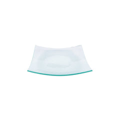 Turgla Fusion Glass 11.5" x 11.5" Square Clear Glass Plate