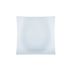 Turgla Fusion Glass 11.5" x 11.5" Square Clear Glass Plate