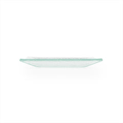 Turgla Fusion Glass 6.25" x 6" Square Clear Glass Plate