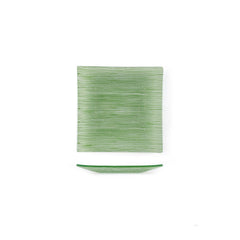 Turgla Fusion Glass 7.75" x 7.75" Square Green Glass Plate
