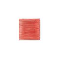 Turgla Fusion Glass 7.75" x 7.75" Square Red Glass Plate