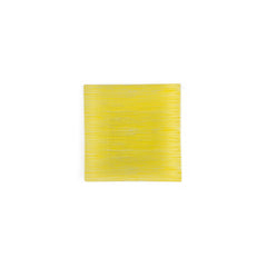 Turgla Fusion Glass 7.75" x 7.75" Square Yellow Glass Plate