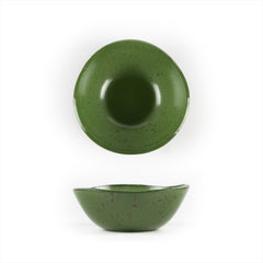 Turgla Fusion Glass dia.5.5" h:2" 14 oz. Round Basil Glass Bowl