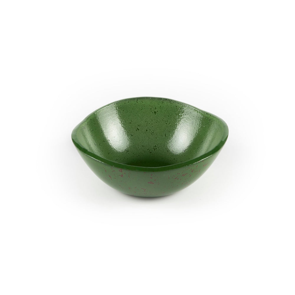 Turgla Fusion Glass dia.5.5" h:2" 14 oz. Round Basil Glass Bowl