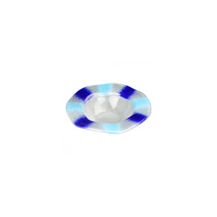 Turgla Fusion Glass dia.10.5" h:4" 24 oz. Round Frosted Glass Bowl
