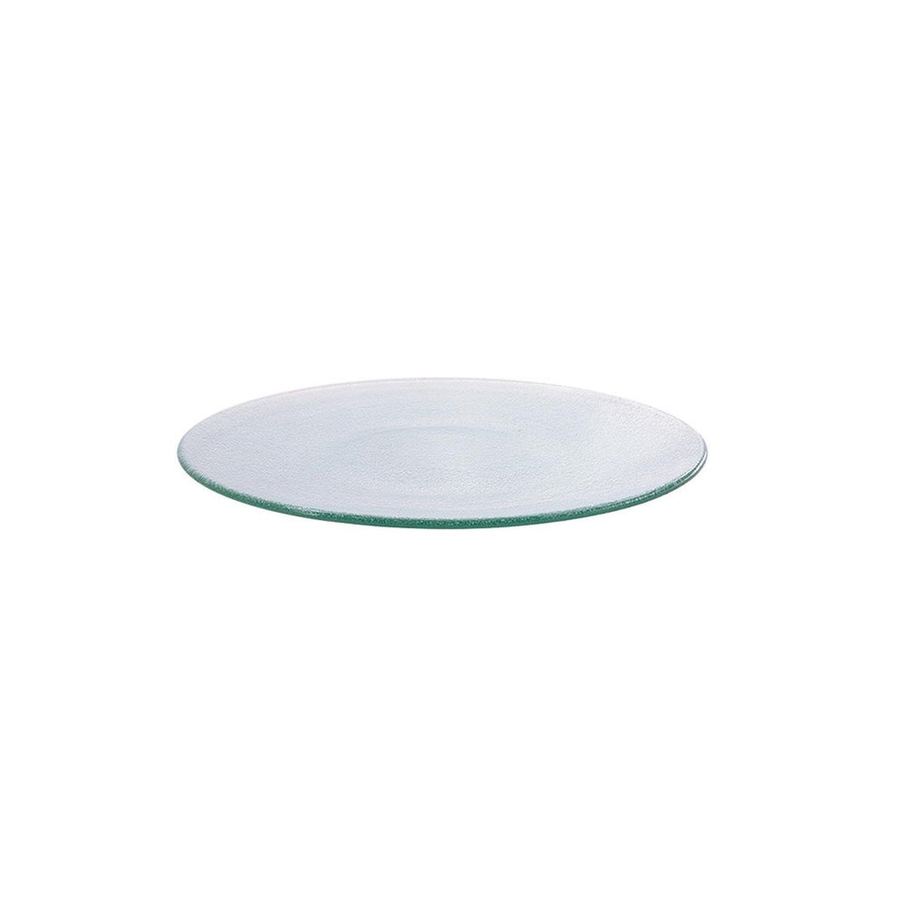 Turgla Fusion Glass dia.6" Round Clear Glass Plate