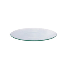 Turgla Fusion Glass dia.9" Round Clear Glass Plate