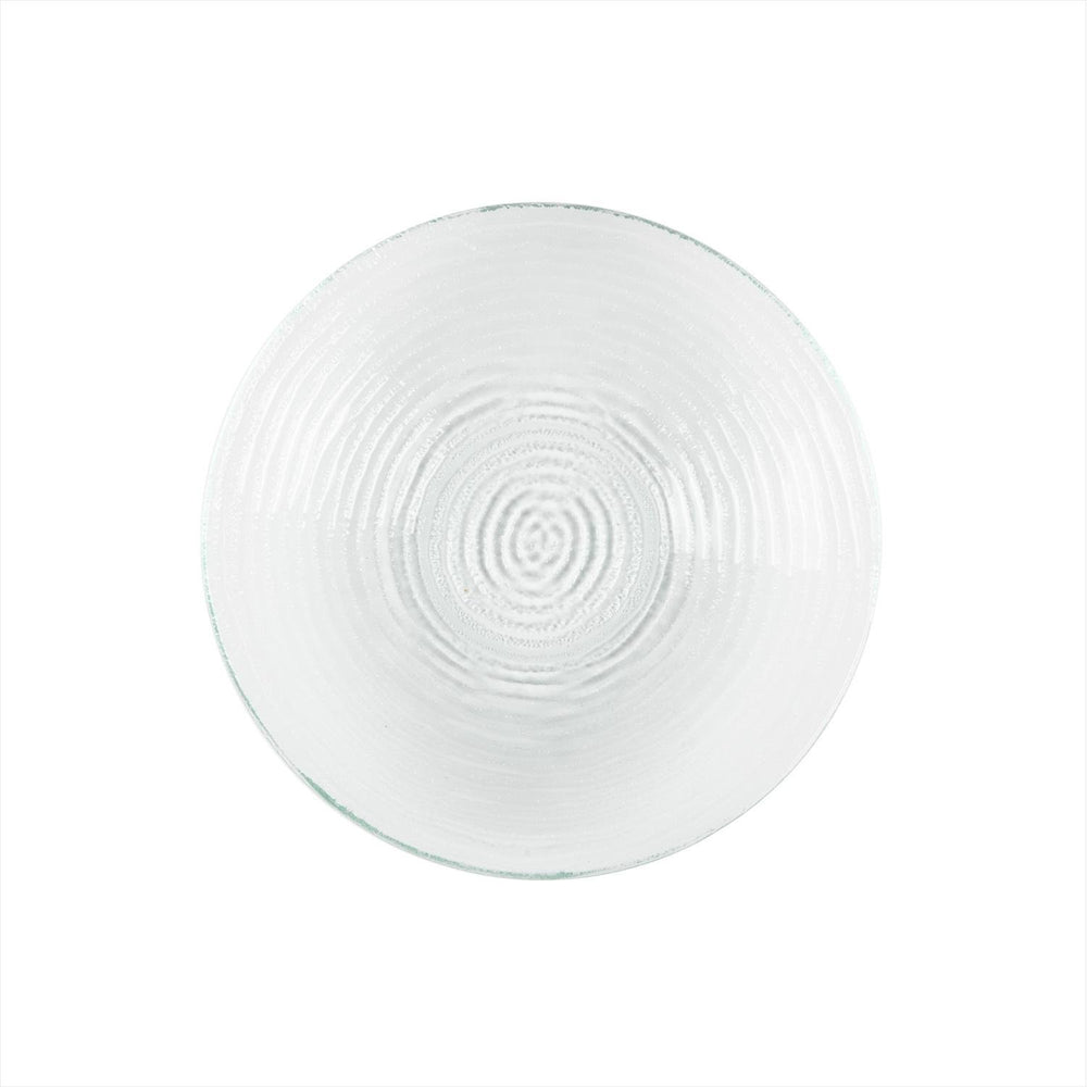 Turgla Fusion Glass dia.11.75" h:1.5" 32 oz. Round Clear Glass Bowl