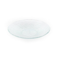 Turgla Fusion Glass dia.13.75" h:2" 58 oz. Round Clear Glass Bowl