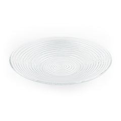 Turgla Fusion Glass dia.17.75" h:3" 4.5 qt. Round Clear Glass Bowl
