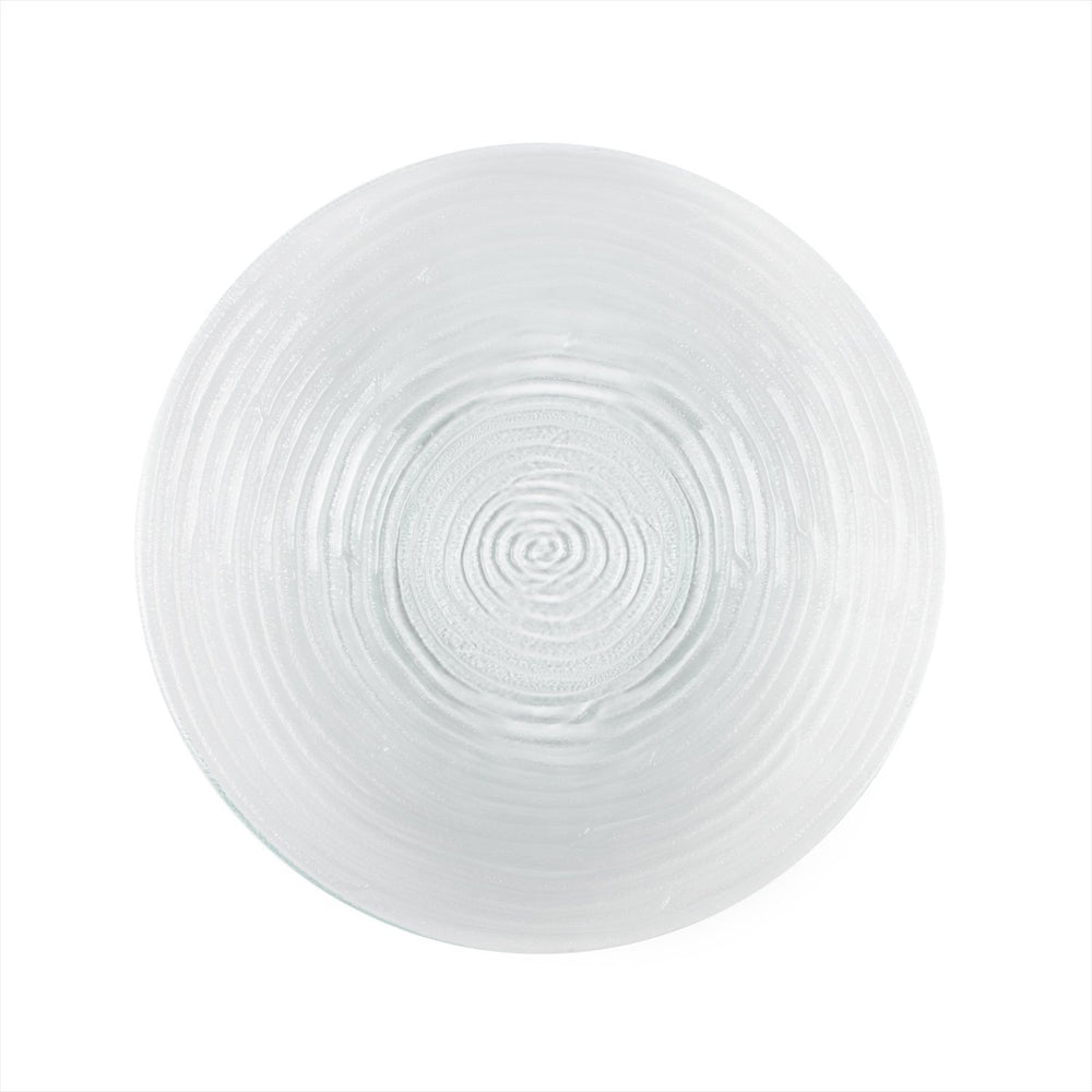 Turgla Fusion Glass dia.17.75" h:3" 4.5 qt. Round Clear Glass Bowl