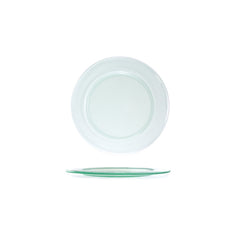 Turgla Fusion Glass dia.7.75" Round Clear Glass Plate