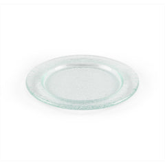 Turgla Fusion Glass dia.7.75" Round Clear Glass Plate