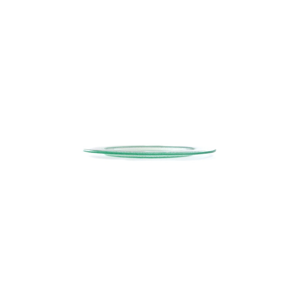 Turgla Fusion Glass dia.7.75" Round Clear Glass Plate