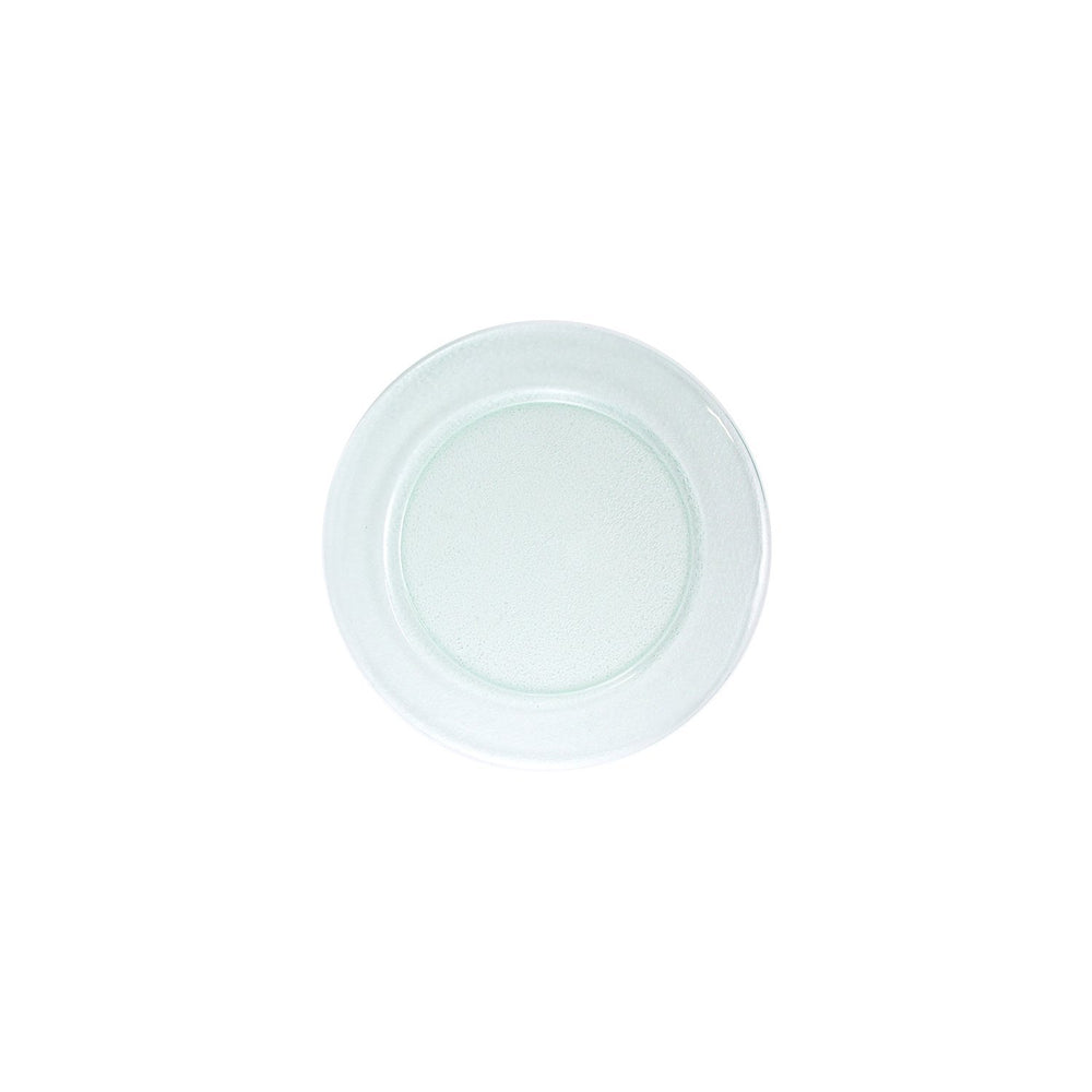 Turgla Fusion Glass dia.7.75" Round Clear Glass Plate