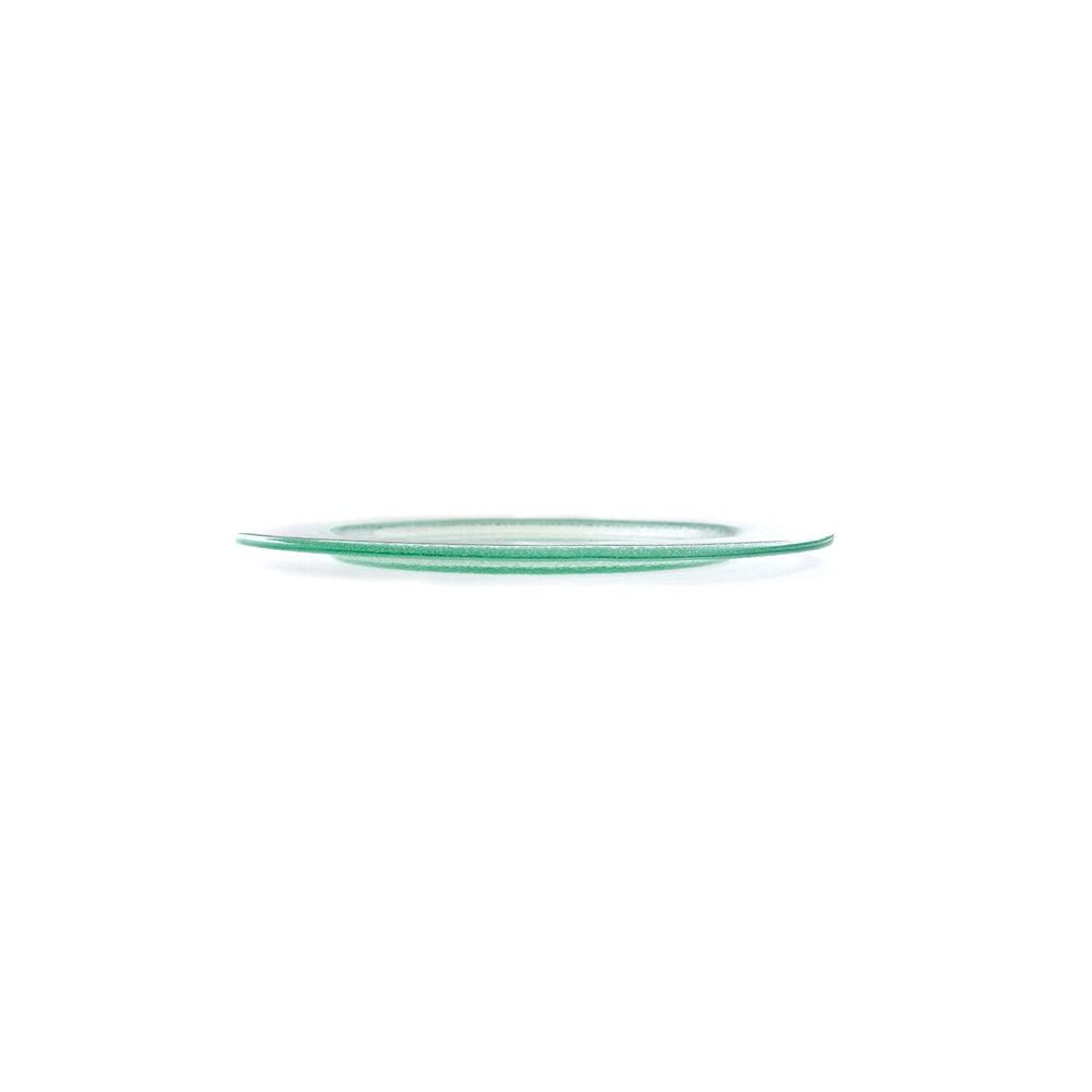 Turgla Fusion Glass dia.9" Round Clear Glass Plate