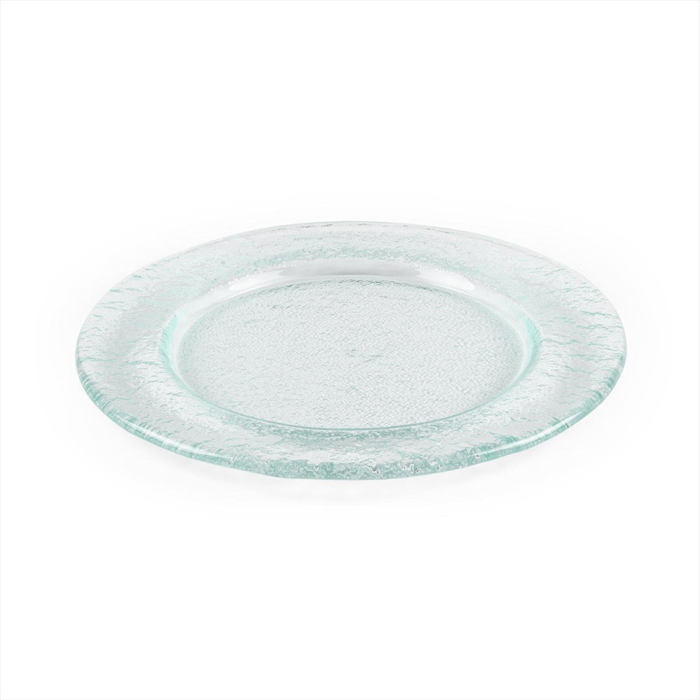 Turgla Fusion Glass dia.9" Round Clear Glass Plate
