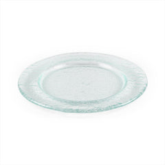 Turgla Fusion Glass dia.9" Round Clear Glass Plate