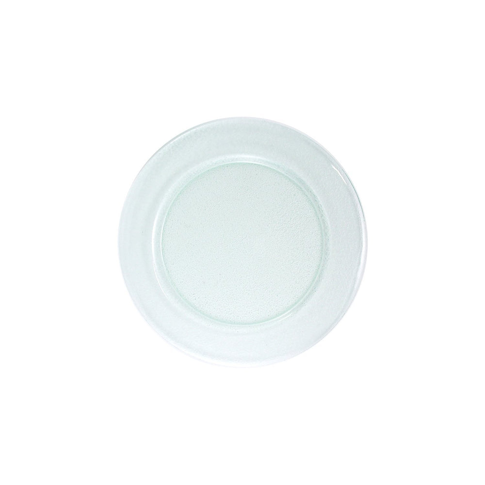 Turgla Fusion Glass dia.9" Round Clear Glass Plate