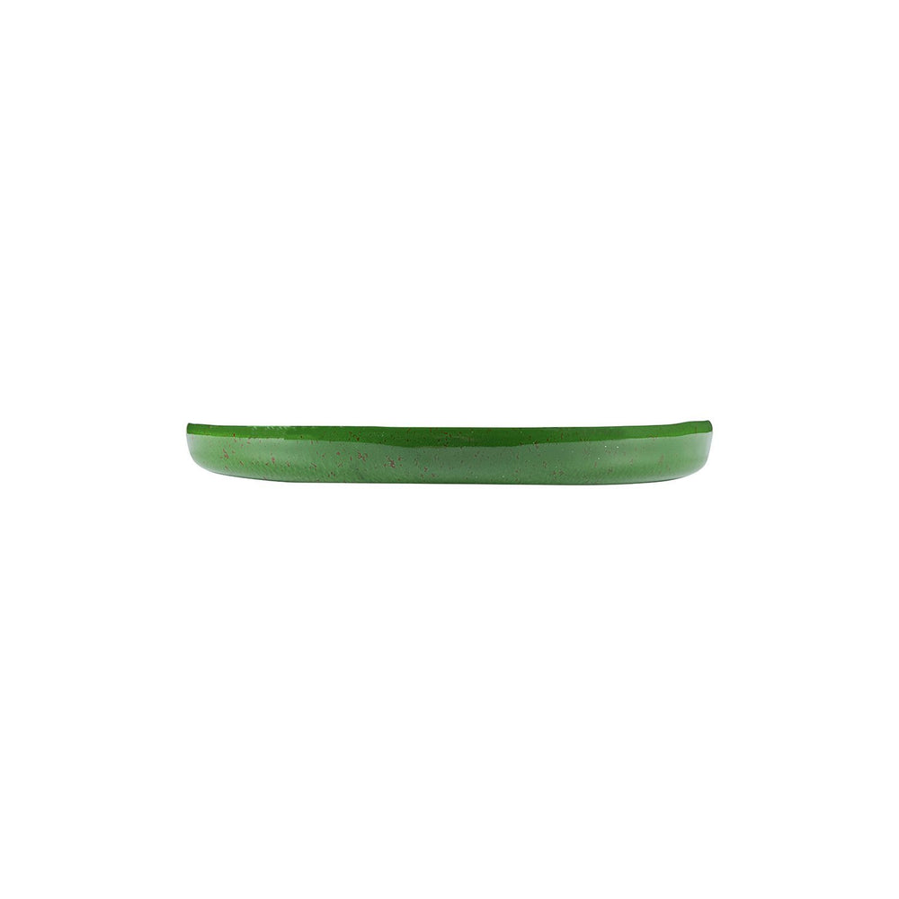 Turgla Fusion Glass dia.13.5" h:1" Round Basil Glass Platter