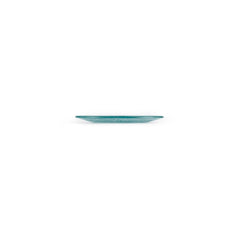Turgla Fusion Glass dia.7.75" Round Blue Glass Plate