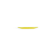 Turgla Fusion Glass dia.7.75" Round Yellow Glass Plate