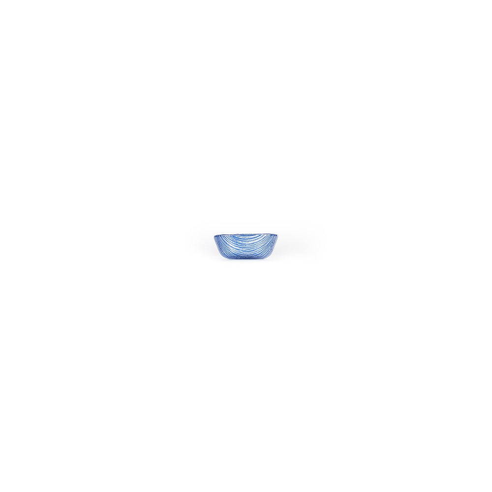 Turgla Fusion Glass dia.2.75" h:1.25" 4 oz. Round Blue Glass Ramekin