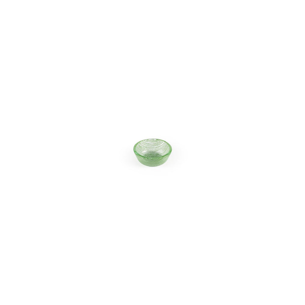 Turgla Fusion Glass dia.2.75" h:1.25" 4 oz. Round Green Glass Ramekin