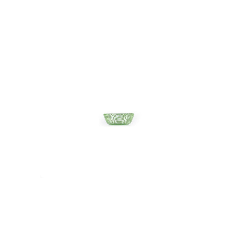 Turgla Fusion Glass dia.2.75" h:1.25" 4 oz. Round Green Glass Ramekin