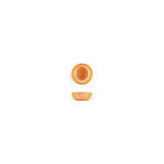 Turgla Fusion Glass dia.2.75" h:1.25" 4 oz. Round Orange Glass Ramekin