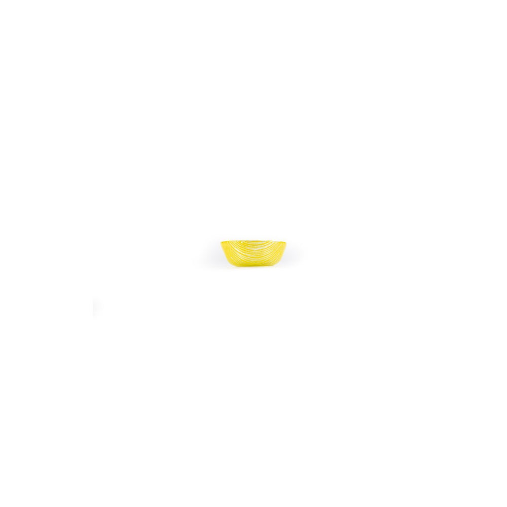 Turgla Fusion Glass dia.2.75" h:1.25" 4 oz. Round Yellow Glass Ramekin