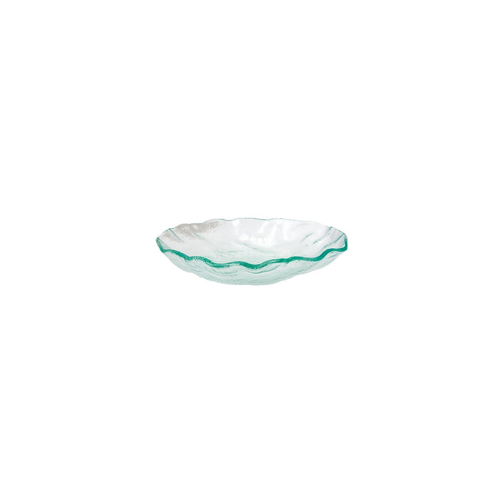 Turgla Fusion Glass dia.8" h:2" 16 oz. Round Clear Glass Bowl
