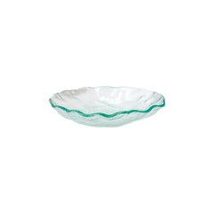 Turgla Fusion Glass dia.12" h:2.25" 60 oz. Round Clear Glass Bowl