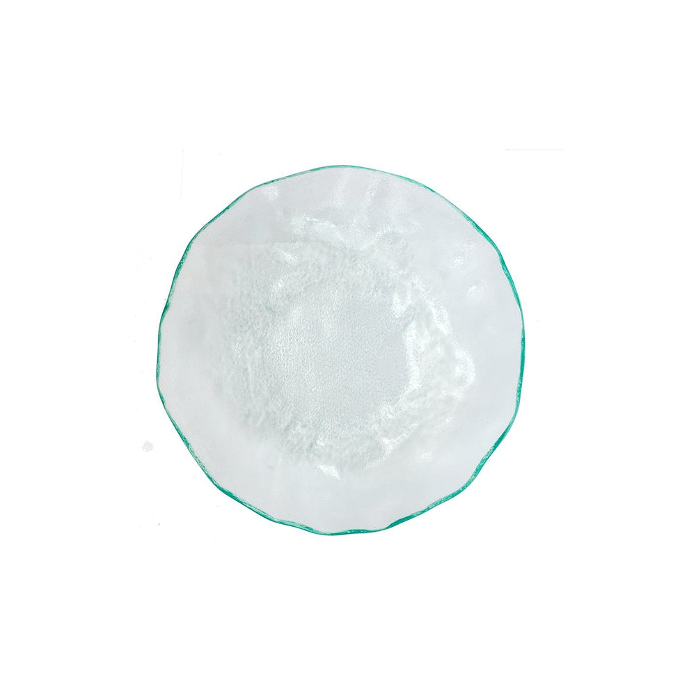 Turgla Fusion Glass dia.12" h:2.25" 60 oz. Round Clear Glass Bowl