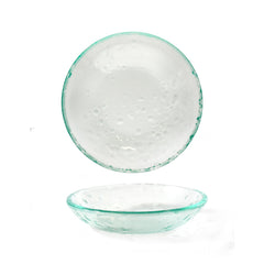 Turgla Fusion Glass dia.10.25" h:1.5" 40 oz. Round Clear Glass Bowl
