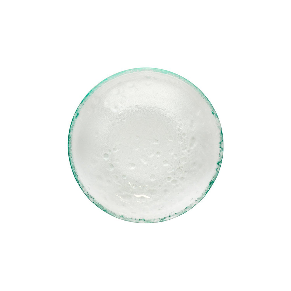 Turgla Fusion Glass dia.10.25" h:1.5" 40 oz. Round Clear Glass Bowl