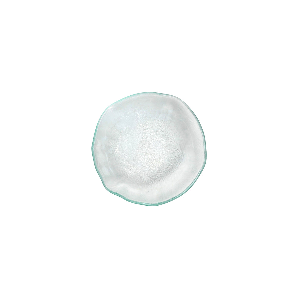 Turgla Fusion Glass dia.8.5" h:1.75" 20 oz. Round Clear Glass Bowl