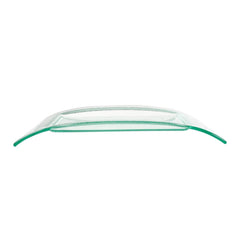 Turgla Fusion Glass 12" x 9.5" x h:1.5" Rectangular Clear Glass Platter