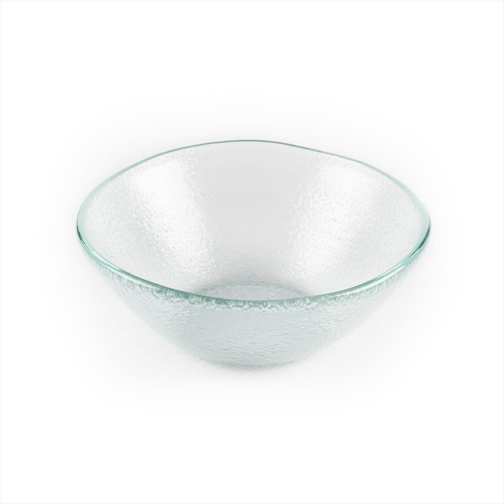 Turgla Fusion Glass dia.7.5" h:2.75" 20 oz. Round Clear Glass Bowl