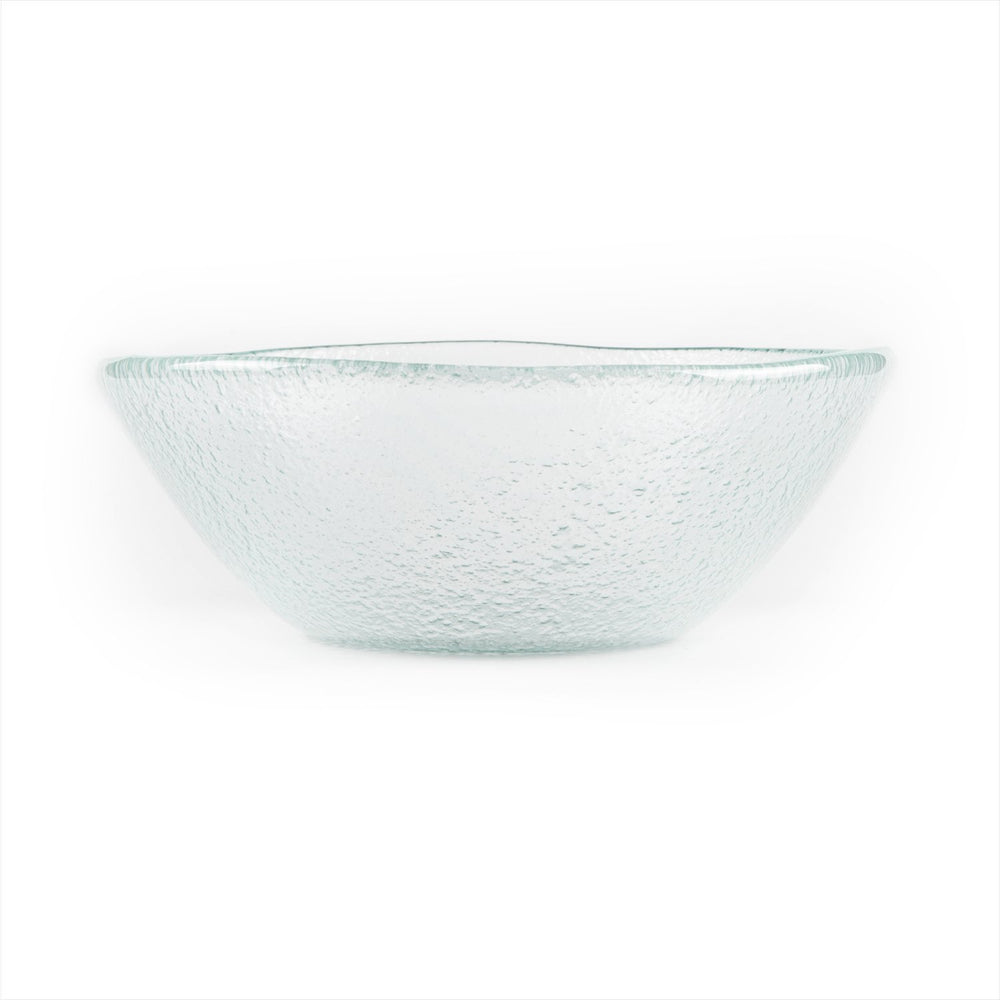 Turgla Fusion Glass dia.7.5" h:2.75" 20 oz. Round Clear Glass Bowl
